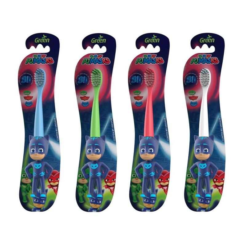 Escova Dental Inf 3D Menino Gato