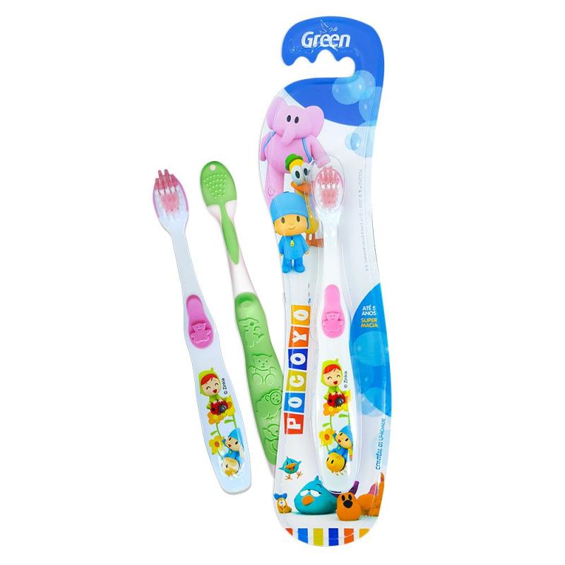Escova Dental Inf 1D Pocoyo Macia