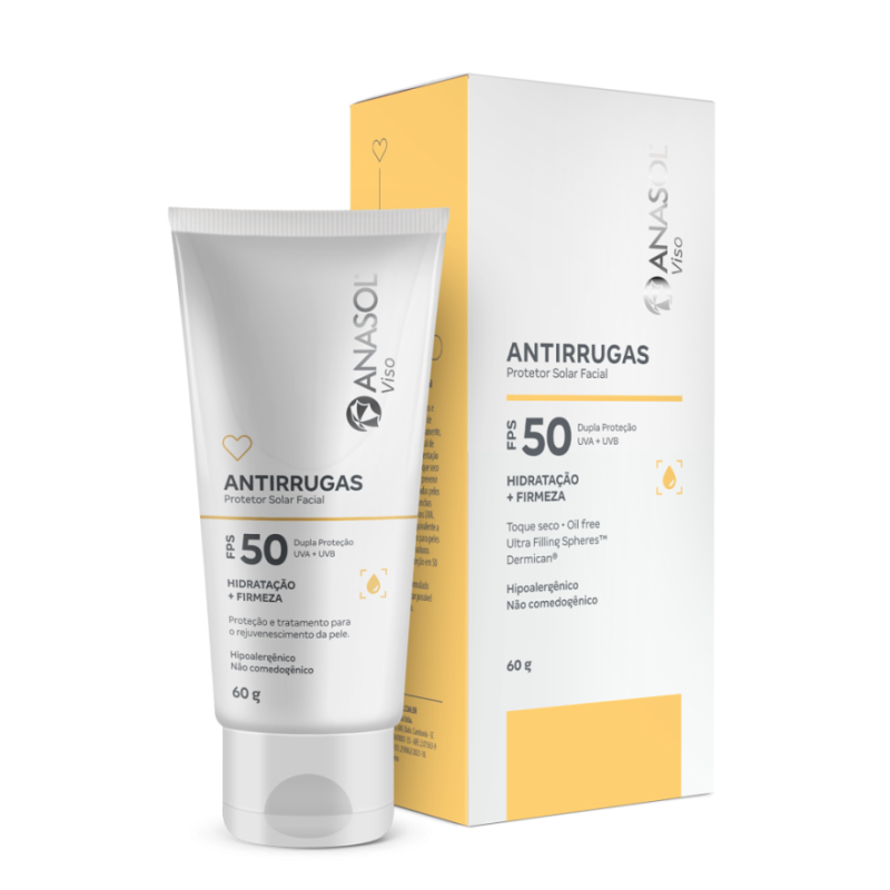 Anasol Viso Protetor Solar Facial Antirrugas FPS50 60g