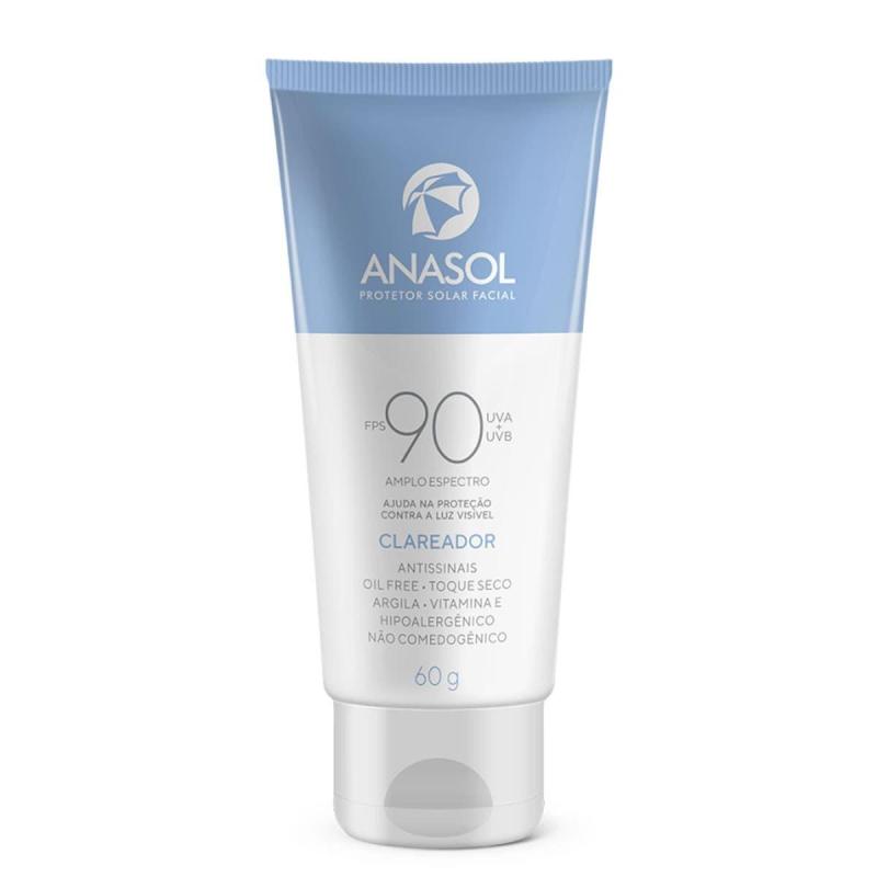 Anasol Protetor Solar Facial Clareador FPS 90 60 g