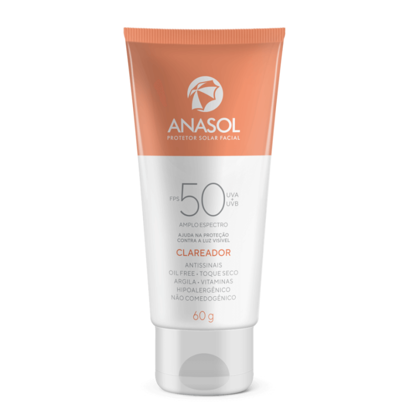 Anasol Protetor Solar Facial Clareador FPS 50  60g