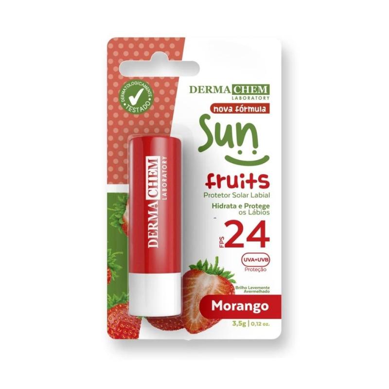 Protetor Solar Labial Fps 24 Morango