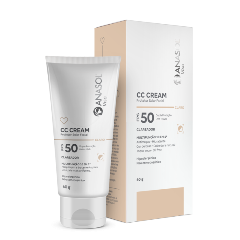 Anasol Viso CC Cream Facial FPS 50 Claro 60Gr
