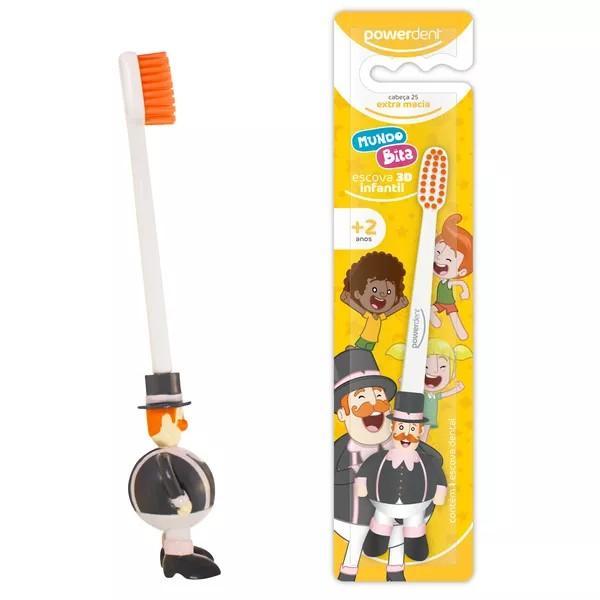 Escova Dental Inf 3D Mundo Bita +2