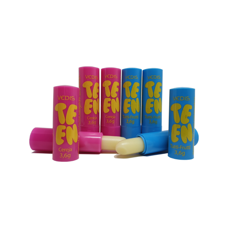 Manteiga de Cacau  Teen Cereja Tuti-frutti 3,6gr