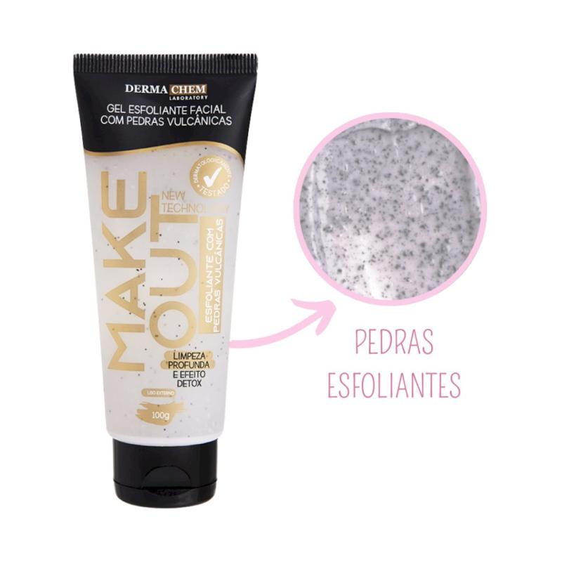 Gel Esfoliante Pedras Vulcânicas Make Out 100g